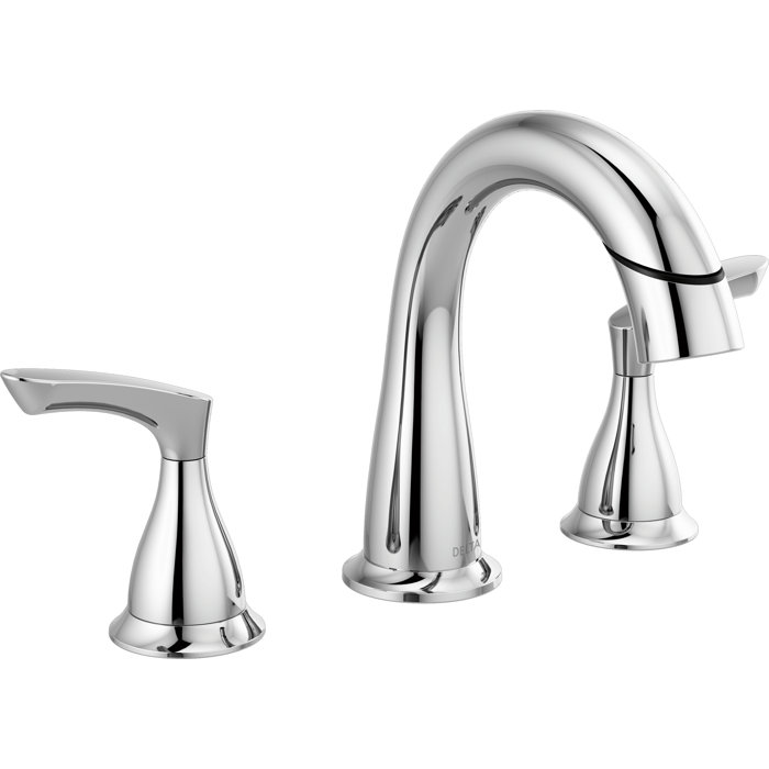 Delta Broadmoor Widespread Pull Out Sprayer Bathroom Faucet, 2handle